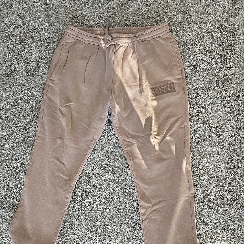 Kith Taupe Textured Joggers New Without Tags XL